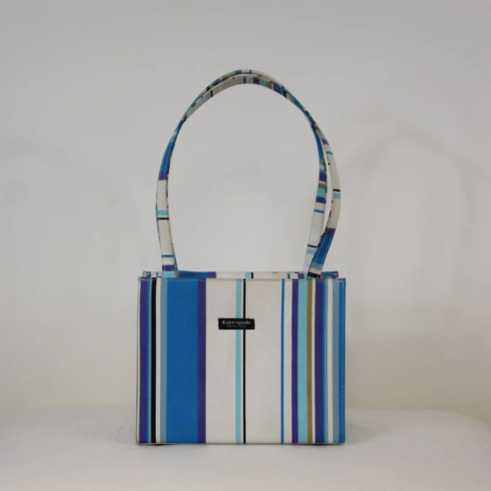 Kate Spade New York Striped‎ Small Tote Bag – Early 2000s-Y2K